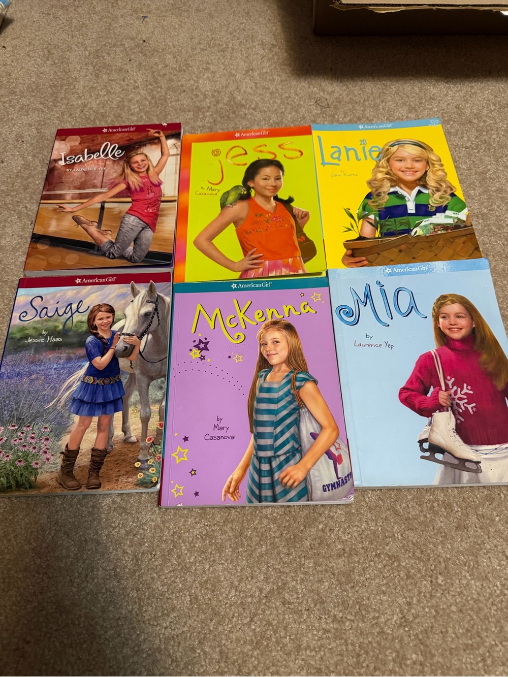 Lot of 6 American Girl paperback books characters from Girl of the Year series.